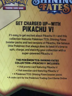 Pokemon TCG: Shining Fates Pikachu V Collection Box - Image 3