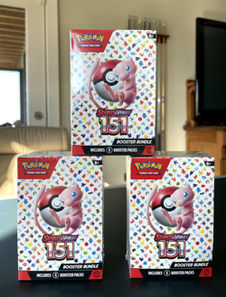 (3x Lot) 2023 Pokemon Scarlet & Violet 151 Booster Bundle - Factory Sealed - Image 1