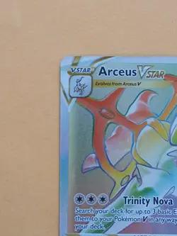Pokemon Sword & Shield Brilliant Stars Arceus vstar 176/172 Rainbow Secret Rare - Image 4