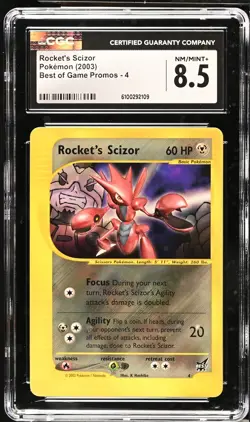 ROCKET'S SCIZOR Best of Game Promo #4 CGC 8.5 Pokemon E-Reader [Nostalgium] - Image 1