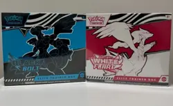 Pokemon Black Bolt & White Flare Elite Trainer Box ETB Set of 2 Factory Sealed - Image 1