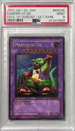 2004 Yu-Gi-Oh! PSA 9 MT 'Master Of Oz' SOD-EN035 ~ULTIMATE RARE~ - Image 2
