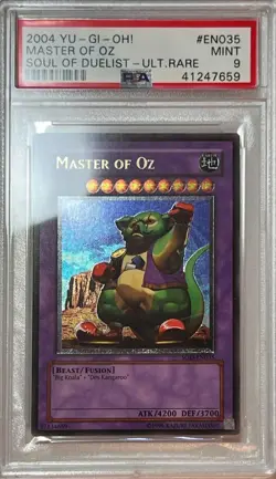 2004 Yu-Gi-Oh! PSA 9 MT 'Master Of Oz' SOD-EN035 ~ULTIMATE RARE~ - Image 3