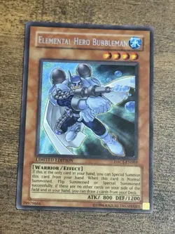 Elemental Hero Bubbleman EHC1-EN003 Secret Rare Limited Edition Yugioh (LP/NM) - Image 1