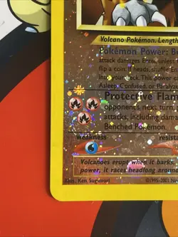 Three SWIRL Entei Black Star Promo #34 Movie Reverse Holo - Pokemon Card - LP - Image 4