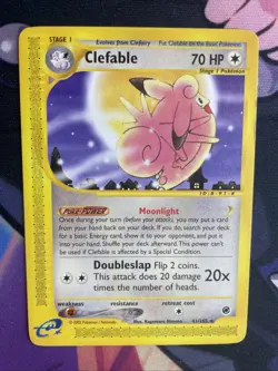 Clefable 41/165 Rare Full Moon Art Expedition Base Set Pokemon Card LP - Image 1