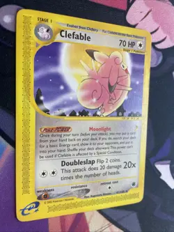Clefable 41/165 Rare Full Moon Art Expedition Base Set Pokemon Card LP - Image 2
