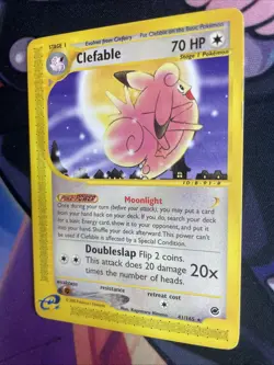 Clefable 41/165 Rare Full Moon Art Expedition Base Set Pokemon Card LP - Image 3