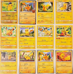 Pikachu 12 Card Set - 2015-2024 - Pack Fresh 2 Holo, 10 Non Holo - Pokemon TCG - Image 1