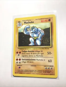 MACHOKE - 34/102 - 80 PV - ITALIAN - Base - Pokemon Card - MP - Image 1