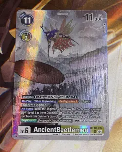 Digimon Card Game AncientBeetlemon BT18-072 R Foil - Image 1