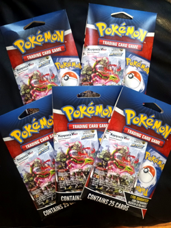 Pokemon TCG Contains 24 Cards and 1 Foil Card LOT OF 5 NEW IN HANGER PACKS - Image 1