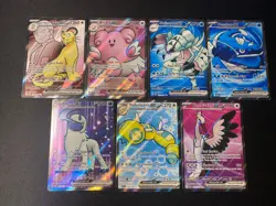 Pokemon TCG Full Art Ultra Rare ex 7 Card Mixed Lot - Image 1