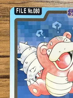 Pokemon Carddass Card Slowbro File No.80 Bandai Pocket Monsters 1997 Japan - Image 3