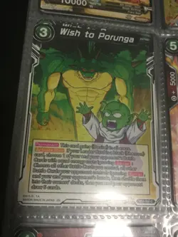 Wish to Porunga x1 (NM) - Dragon Ball Super TCG CCG Card - Image 1