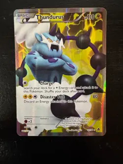 Pokemon TCG Thundurus Emerging Powers Holo Full Art Ultra Rare Card 97/98 - Image 1