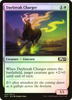 MTG Daybreak Charger FOIL NM Core Set 2021 M21 Magic Gathering card - Image 1
