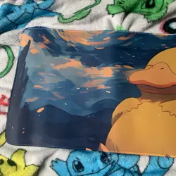 Psyduck Rubber Playmat Play Mat For Tcg Trading Card Game Pokemon Fat Duck - Image 2