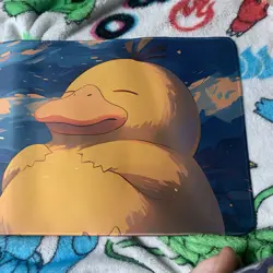 Psyduck Rubber Playmat Play Mat For Tcg Trading Card Game Pokemon Fat Duck - Image 3