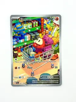 Fuecoco Scarlet & Violet Paldea Evolved Holo Illustration Card 201/193 - Image 1