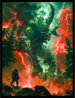 MTG (Red-Green Monster) - 100Ct Matte TCG Card Art Sleeves by - Image 1