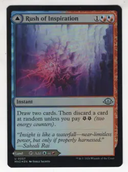 MTG Modern Horizons 3 Foil Uncommon Card #257 Rush of Inspiration - Image 1