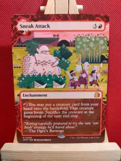 Sneak Attack (Showcase) - Enchanting Tales - Wilds of Eldraine - NM - MTG - Image 1