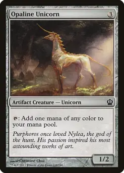 Theros Opaline Unicorn MTG Magic the Gathering NM - Image 1