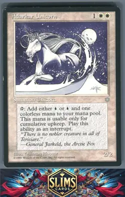 Magic the Gathering MTG Ice Age Adarkar Unicorn # Buy 2 Get 1 - Image 1
