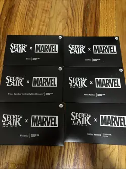 MTG Secret Lair X Marvel The Astonishing Foil Bundle + promo Signet In Hand New - Image 1