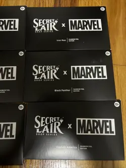 MTG Secret Lair X Marvel The Astonishing Foil Bundle + promo Signet In Hand New - Image 3