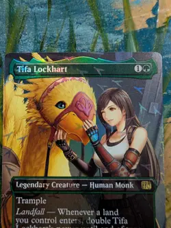 Tifa Lockhart (Borderless) (Chocobo Track Foil) (Magic The Gathering) Near Mint - Image 2