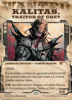 [1x] Kalitas, Traitor of Ghet (1687) - Foil Near Mint, English Secret Lair MTG M - Image 1