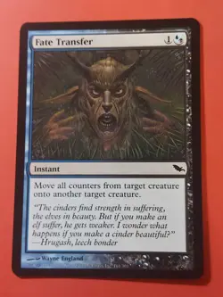 2008 Magic The Gathering Shadowmoor #161 Fate Transfer, C, B/Blk, NF, cd3 - Image 1