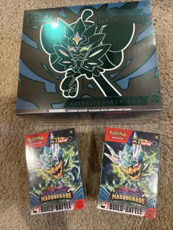 Pokemon Scarlet Violet TWILIGHT MASQUERADE ETB FACTORY SEALED + 2 Build And Batt - Image 1