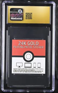 CGC Pristine 10 Blastoise 24k Gold Plated Pokemon Candy Sticker - Image 2