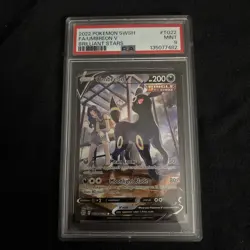 2022 POKEMON SWORD & SHIELD BRILLIANT STARS #TG22 FULL ART/UMBREON V PSA 9 - Image 1