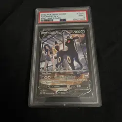 2022 POKEMON SWORD & SHIELD BRILLIANT STARS #TG22 FULL ART/UMBREON V PSA 9 - Image 2