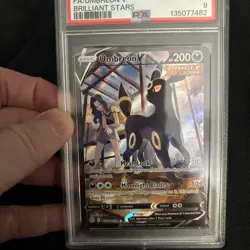 2022 POKEMON SWORD & SHIELD BRILLIANT STARS #TG22 FULL ART/UMBREON V PSA 9 - Image 3