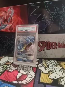 2019 POKEMON SM BLACK STAR PROMO HIDDEN FATES TINS #SM212 GYARADOS GX PSA 4 - Image 3