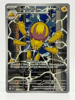 2025 Near Mint Pokemon Galvantula 117/086 IR White Flare Illustration Rare NM - Image 1