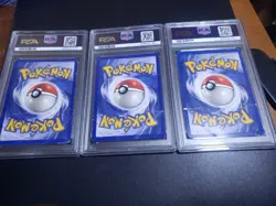 PSA 1 Sequential Set Articuno Zapdos Moltres Holo Fossil Pokemon - Image 2