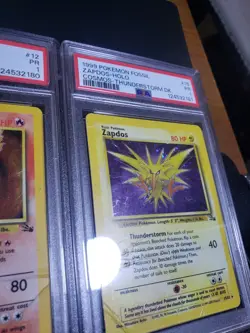 PSA 1 Sequential Set Articuno Zapdos Moltres Holo Fossil Pokemon - Image 5
