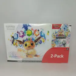 Pokemon TCG Prismatic Evolutions Costco Bundle ETB + Booster Bundle New & Sealed - Image 1