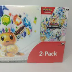 Pokemon TCG Prismatic Evolutions Costco Bundle ETB + Booster Bundle New & Sealed - Image 3