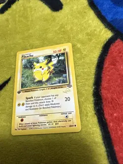 Pokemon Wizards Stamp 1st Edition Jungle Pikachu 60/64 NM - Image 1