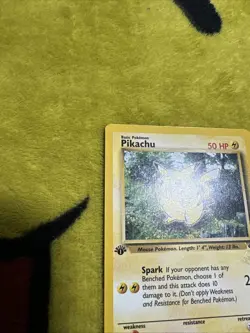 Pokemon Wizards Stamp 1st Edition Jungle Pikachu 60/64 NM - Image 2