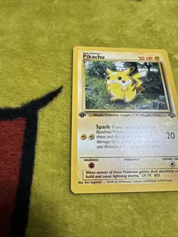 Pokemon Wizards Stamp 1st Edition Jungle Pikachu 60/64 NM - Image 3