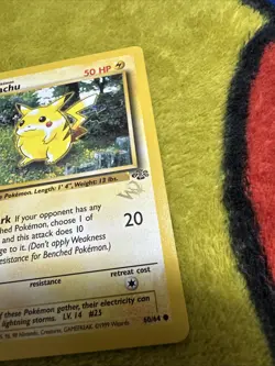 Pokemon Wizards Stamp 1st Edition Jungle Pikachu 60/64 NM - Image 4