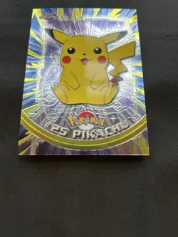 2000 Pokemon TV Topps Chrome Pikachu #25 - NM - Image 3